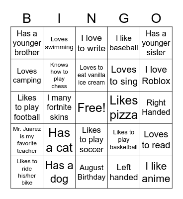 Community Builder Bingo Card