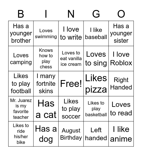 Community Builder Bingo Card