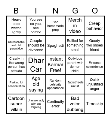 D-Mann Bingo v.d Bingo Card