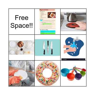 Clean Kitchen Bingo Card
