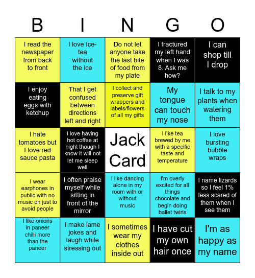 TRIJOG BINGO Card