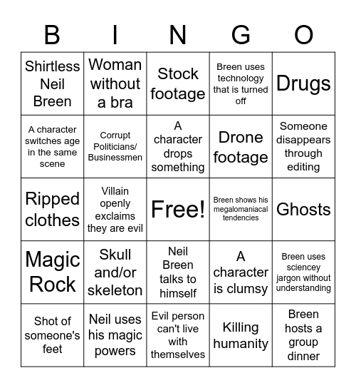 BREENGO Bingo Card