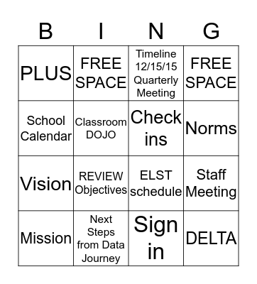 Bingo Boogie Bingo Card