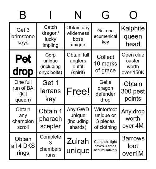 07 Gods Bingo 9-22 Bingo Card