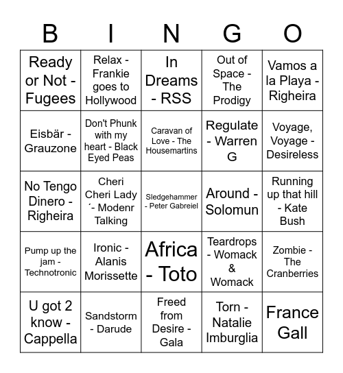 Hintbingo OLLA22 Bingo Card