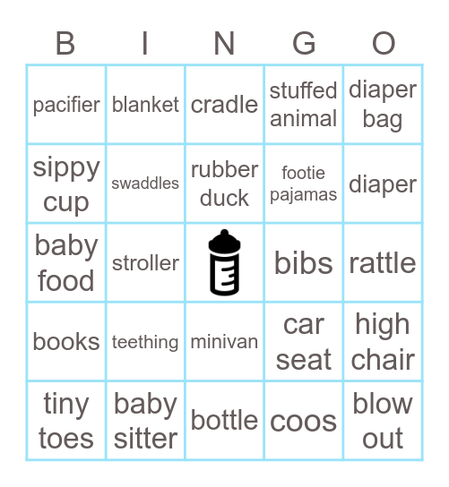 Baby Bingo! Bingo Card