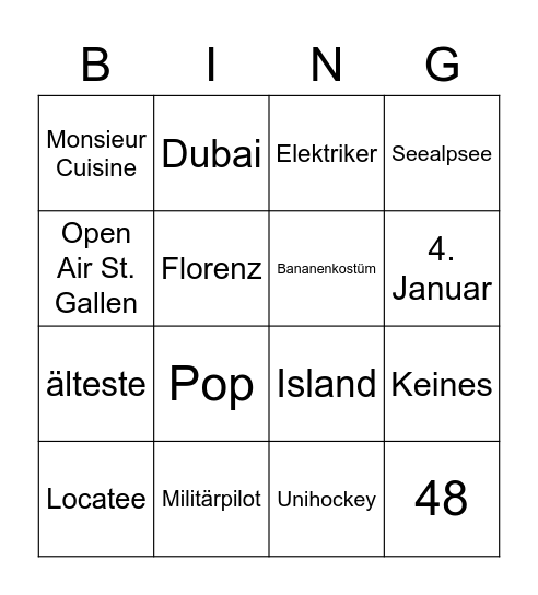 BUBU Bingo Card