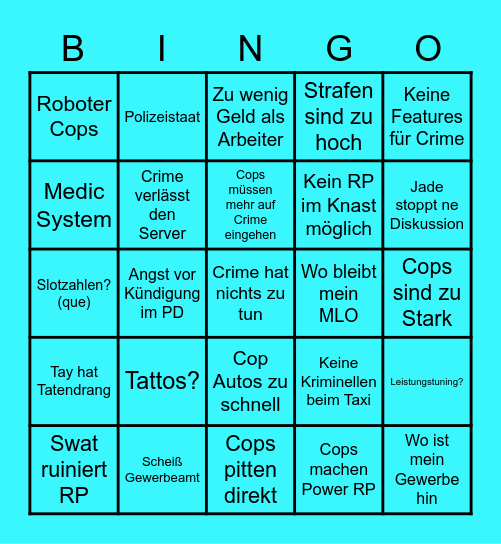 Cummunity-Besprechung-Bingo Card