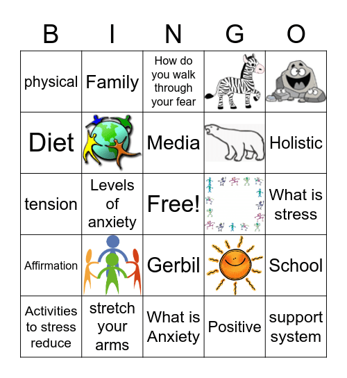 Anxiety Bingo Card