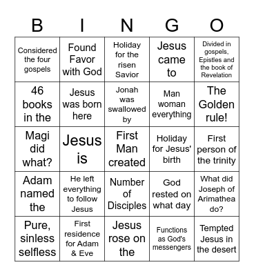 Call sheet Bingo Card