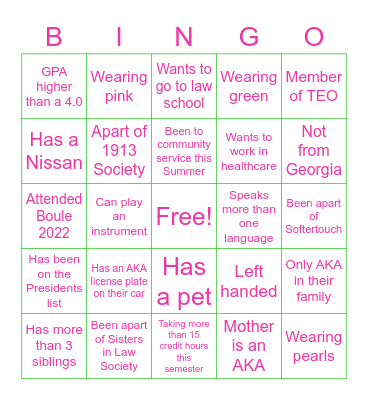 Eta Mu Bingo Card