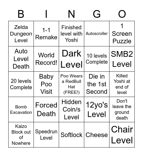 IronBros Bingo Card