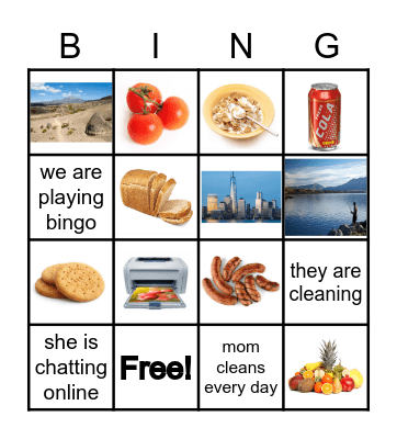 vocabulary Bingo Card