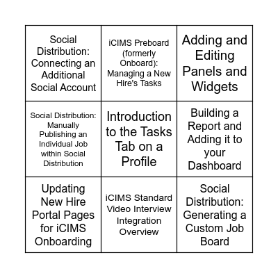 Rylee Lewczak Bingo Card