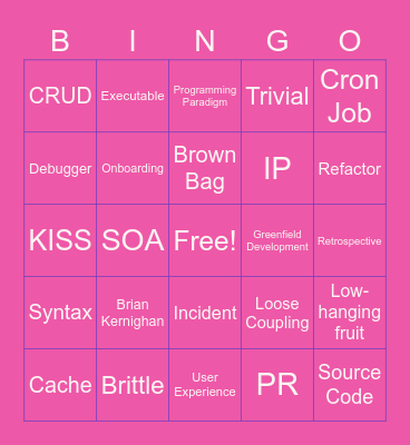 TiffTiffByte's Computer Science v2 Bingo Card