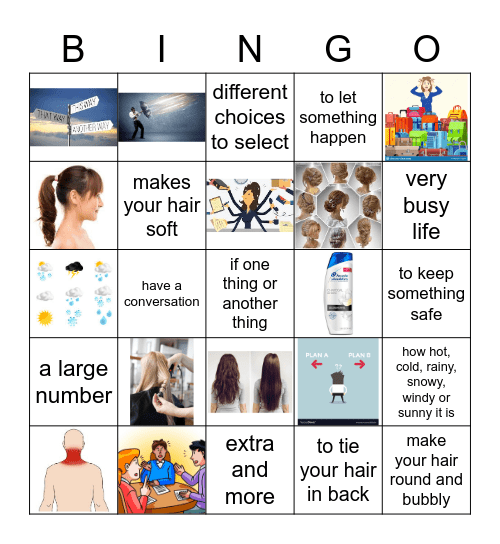 LONG HAIR VS SHORT HAIR Bingo Card