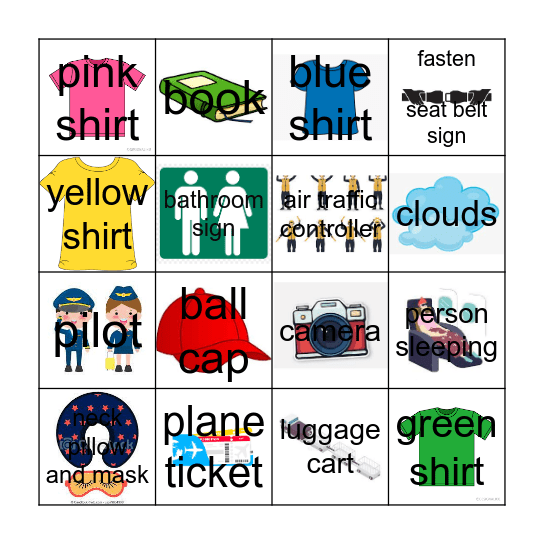 Scavenger Hunt Bingo Card