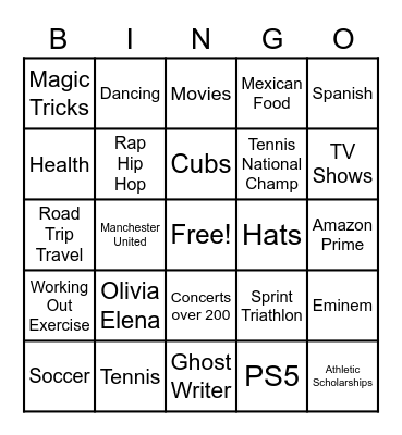 Getting To Know Mr. DLC Bingo Card