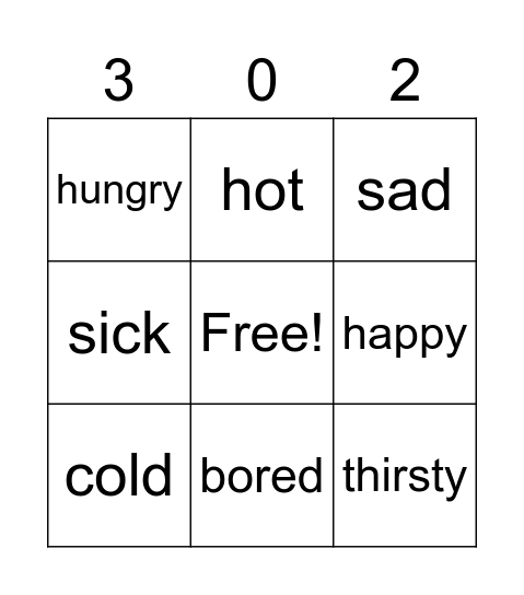 U1 Bingo Card