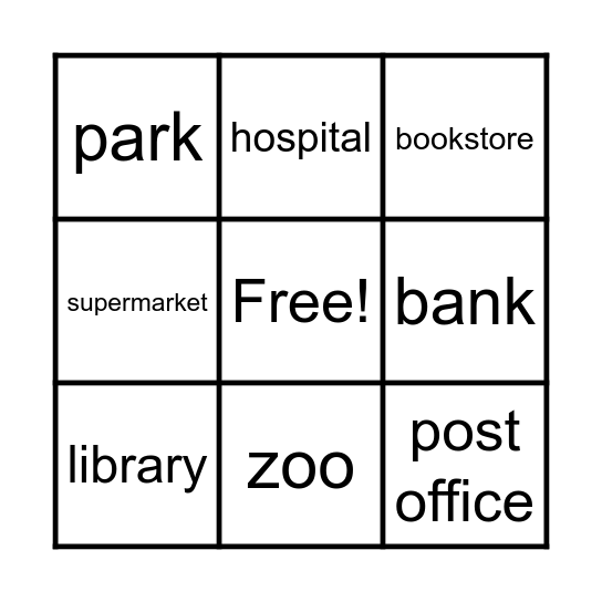 Unit 2 Bingo Card