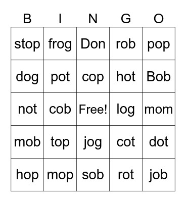 Sort #9 Bingo Card