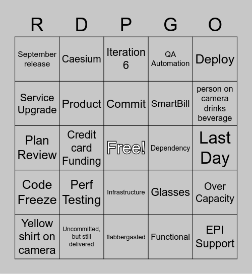 RDPGO PI4 Day 3 Game 1 Bingo Card