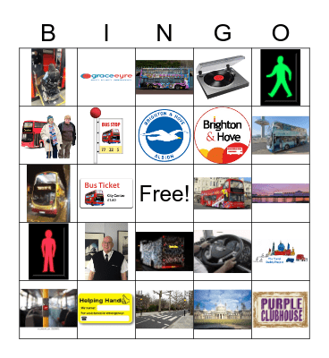 Bus Bingo Card