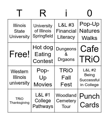 FALL 2022 Bingo Card