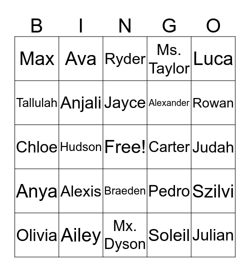 Great White Sharks Bingo! Bingo Card