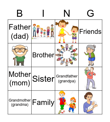 Family Bingo Card