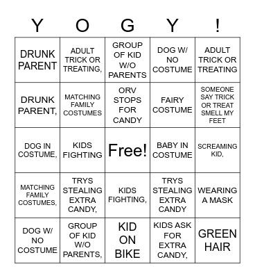 HALLOWEENGO BINGO Card