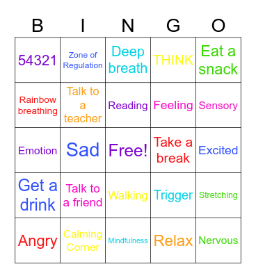 PBIS Bingo Card