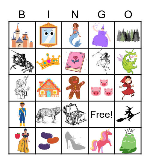 Fairy Tale Bingo Card