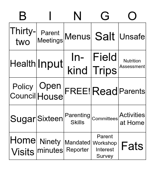 Home Base Bingo Game Bingo Card