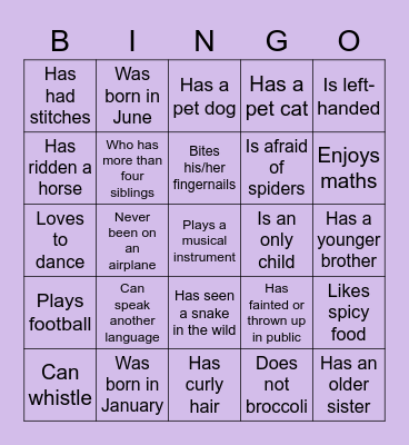 Back to School Bingo! Bingo Card