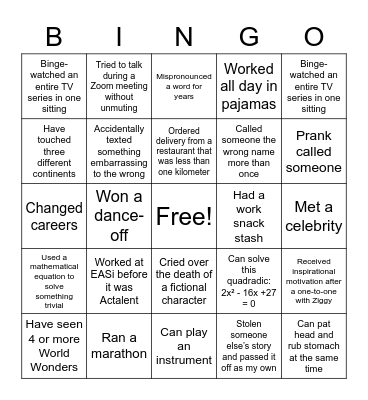 Bingo Card