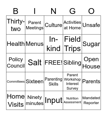 Home Base Bingo Game Bingo Card