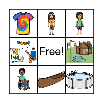 A Day at Summer Camp Bingo Card