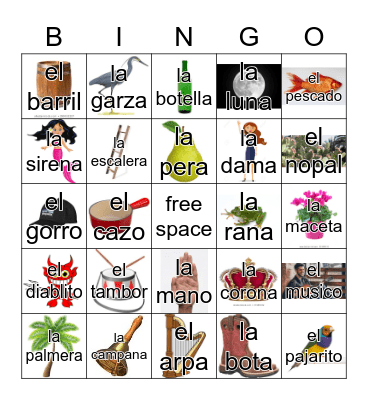 Loteria Mi Pueblito Bingo Card