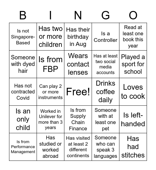 UI Fun Night Bingo (FET) Bingo Card