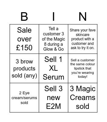 Shop floor Bingo! Bingo Card