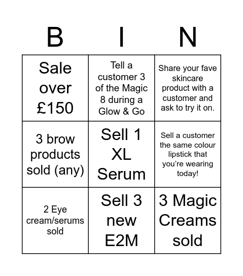 Shop floor Bingo! Bingo Card