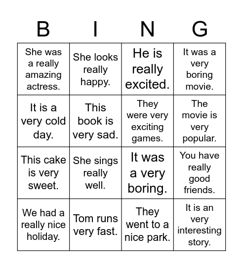 감탄문 ( What & How..!!) Bingo Card