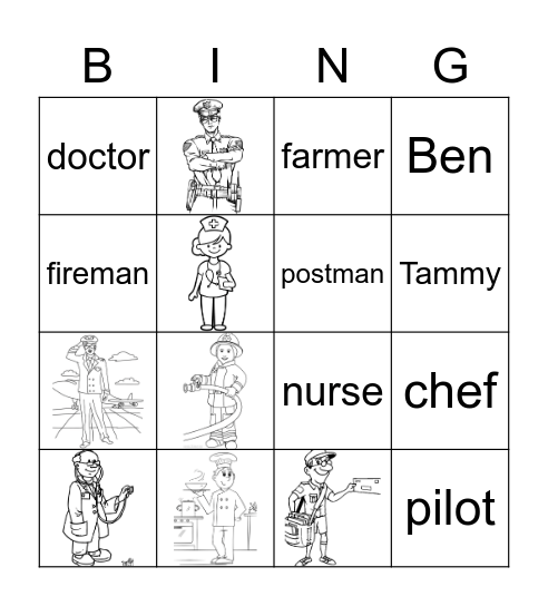 jobs Bingo Card