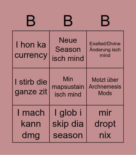 Schmidt Bingo Bongo Bingo Card