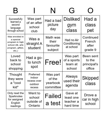 Slalom 2022 Retreat Get to Know You Bingo Card