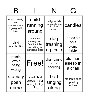 Exbury Bingo Card