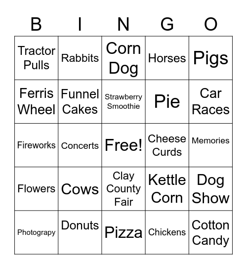 Riverview Terrace Bingo Card