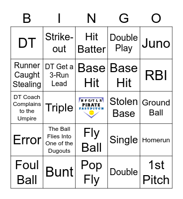 SOFTBALL BINGO Card