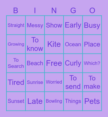 Hogar de Gina Bingo! Bingo Card